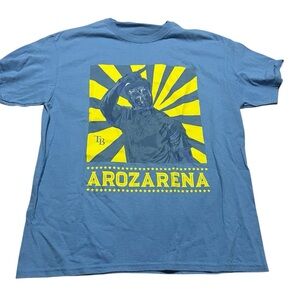Randy Arozarena “Randy Land” Masked Up Tampa Bay Rays Tee Size Large Luchador